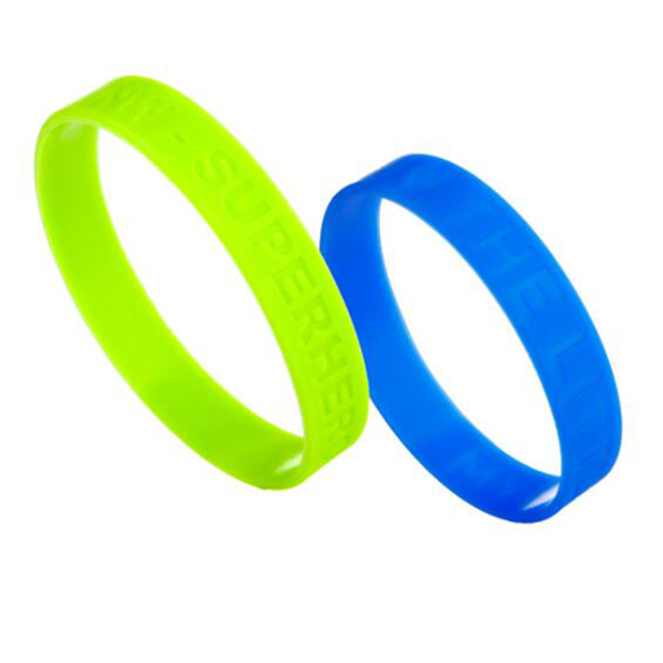 Silicone Wristbands with debossed/imprinted logo 