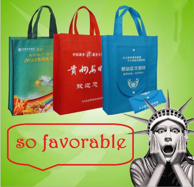 Foldable non woven recyclable polypropylene show tote bag 